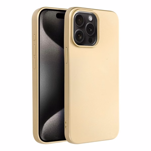 METALLIC dėklas telefonui IPHONE 15 Pro Max auksinis