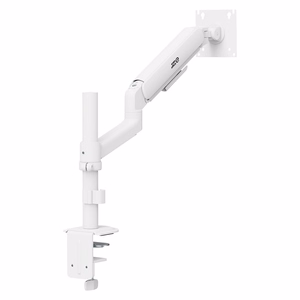 Ergo Office ER-691 W – dujinės spyruoklės monitoriaus laikiklis 17–32 col. ekranams, 1–10 kg, VESA iki 100×100, matinis baltas