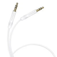 Borofone Cable AUX BL16 - jack 3,5mm to jack 3,5mm - 1 metr white (damaged packaging)