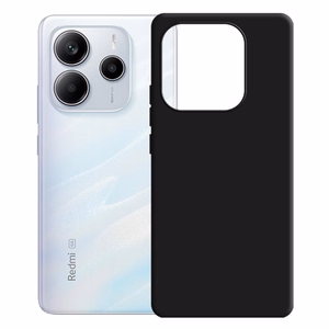 3mk Silikoninis dėklas telefonui Xiaomi Redmi Note 14 5G - juodas