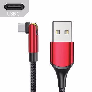 USB laidas Essager Universal (180 kampu) raudonas Type-C 100cm (iki 3A)