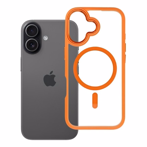 ROAR dėklas MAG BUMPER suderinamas su „MagSafe“, skirtas IPHONE 17 (spalva: oranžinė)