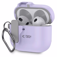 Tech-Protect Slim Hook dėklas AirPods 4 - violetinis