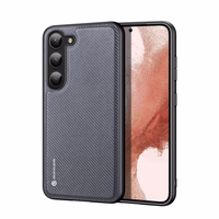 Dux Ducis Fino dėklas Samsung Galaxy S23+ su silikoniniu rėmeliu pilkas