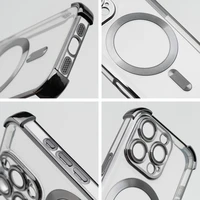 Dėklas ANTISHOCK ELECTRO IPHONE 17 Pro Max suderinamas su MagSafe juodas