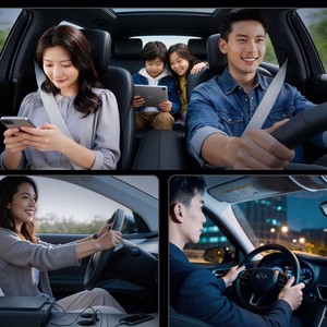 Orico MiniRing 30W 2x USB-C automobilinis įkroviklis - juodas