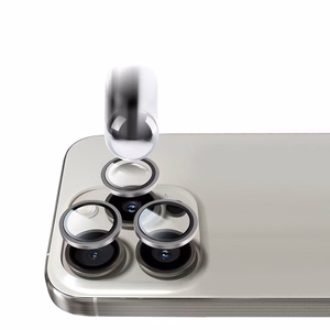 Tel Protect Titanium Lens 99% AR skaidrūs grūdinti apsauginiai stiklai Apple iPhone 18 Pro / 18 Pro Max kameros lęšiams (3 vnt.)