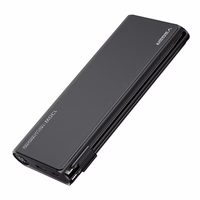 VEGER išorinė baterija 25000 mAh su įmontuotais kabeliais Type C / Lightning PD 130W TCE130 (W2503) juoda