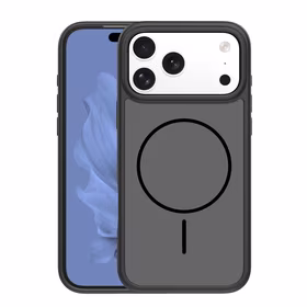 Frame Thin Mag dėklas for iPhone 17 Pro 6,3" juodas