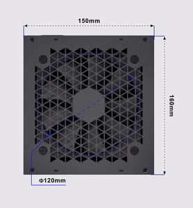 Gembird CCC-PSUGOLD-1000W maitinimo blokas Fornax Power 1000W aktyvus PFC 12 cm ventiliatorius 80+ aukso