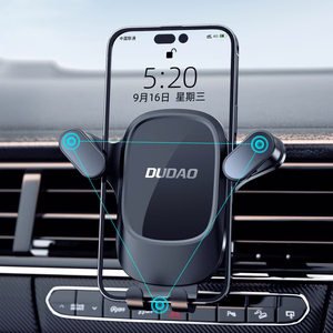Automobilinis telefono laikiklis Dudao F5PRO (air vent) juodas