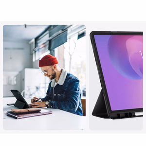 TechProtect SmartCase Pen deklas Lenovo Idea Tab Plus 12.1 TB-361 - Juodas