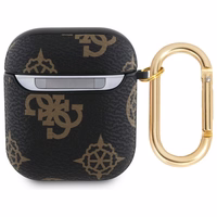 Guess GUA2PG4GPK AirPods 1/2 dėklas juodas 4G Hook