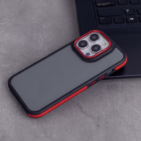 Crystal juodas dėklas for Samsung Galaxy S25 Plus raudonas