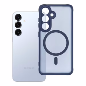 FULL MATTE MAG COVER dėklas telefonui suderinamas su MagSafe Samsung S25 mėlyna