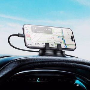 Automobilinis telefono laikiklis Hoco H55 (dashboard) juodas