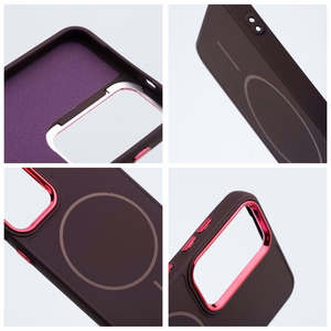 FRAME MAG COVER magnetinis dėklas telefonui, suderinamas su MagSafe, skirtas SAMSUNG S26 Edge, violetinės spalvos