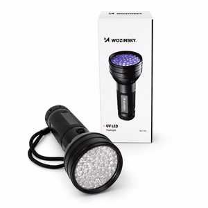 Wozinsky WLT-51L IP65 UV Flashlight for Trace Detection - Black