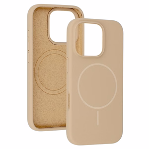 Magsafe plonas silikoninis dėklas Iphone 15 Pro Max rudas