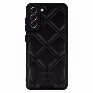 Odinis 3D dėklas telefonui Samsung Galaxy S21 FE dizainas 3 juodas
