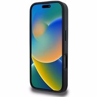 DKNY Languotas raštas magnetinis iPhone 16 Pro dėklas - juodas