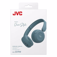 JVC HA-S59W Laisvų rankų įranga Vielinis ir Bevielis Su lankeliu Muzika / kasdienis Bluetooth Mėlyna
