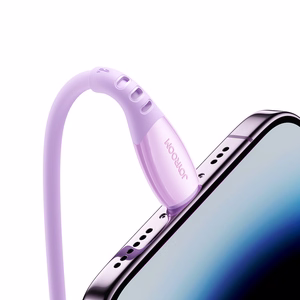 Joyroom S-A59 Vibrant Series 3A USB-A - Lightning laidas 1.2m - violetinis