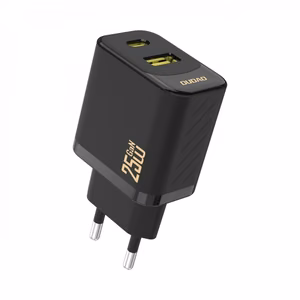 Dudao A26T GaN 25W Зарядное устройство USB-A USB-C - чёрный