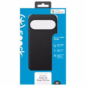 Speck ImpactHero Slim dėklas, skirtas Google Pixel 10 / 10 Pro, juodas