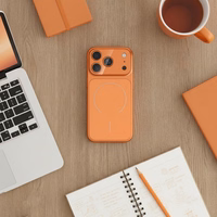 Dėklas MAKE 17 (MagSafe) skirtas iPhone 15 oranžinis