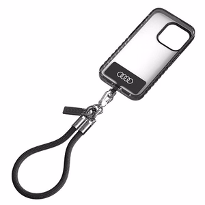 Audi universalus telefono dirželis 28cm 8mm juodas AU-HSL8-R8/D1-BK