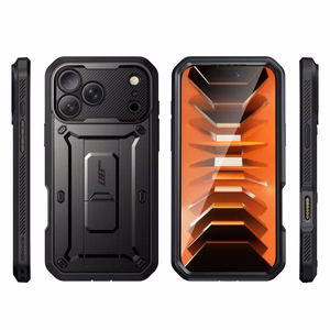 Supcase Unicorn Beetle Pro dėklas iPhone 18 Pro Max / 17 Pro Max – juodas