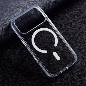 Dėklas skirtas iPhone 15 PRO MAX Forcell F-Protect Clear Hybrid Premium suderinamas su Magsafe skaidrus