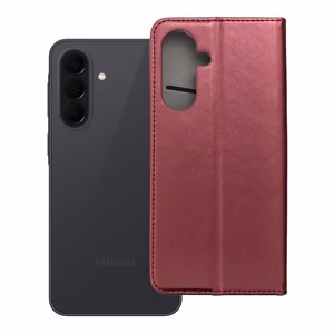 SMART MAGNETO Knygų dėklas SAMSUNG A37 bordo spalvos