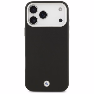 BMW Sign visiškai dengiantis metalinis magnetinis dėklas telefonui iPhone 17 Pro Max - juodas