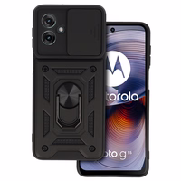 Slide Camera Armor dėklas telefonui Motorola Moto G55 5G juodas