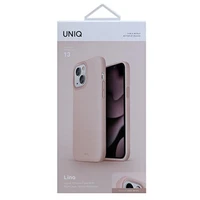 Uniq Lino dėklas telefonui iPhone 13 - rožinė