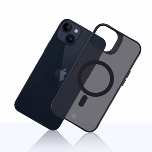 3mk dūminis magnetinis dėklas telefonui su MagSafe iPhone 14 Plus - pusiau skaidrus