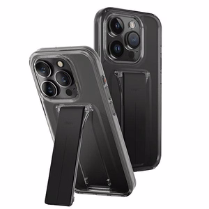 Uniq dėklas Heldro Mount su stovu iPhone 15 Pro 6.1" dūminis