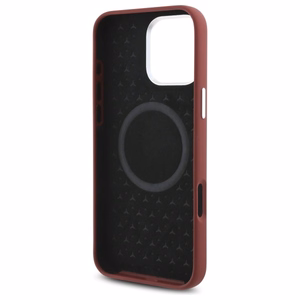 Mercedes silikoninis balta juosta Magnetinis dėklas telefonui iPhone 16 Pro Max - raudonas