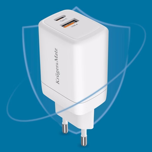 Kruger&Matz 45 W GaN tinklo įkroviklis su Power Delivery ir Quick Charge