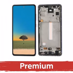 LCD Ekranas suderinamas su Samsung A528 A52s (A526 A52 / A525 A52) su rėmeliu / Awesome Purple / OEM