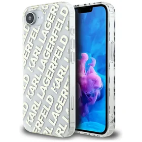 Karl Lagerfeld IML pasikartojančio logotipo dėklas telefonui iPhone 16e - auksinis
