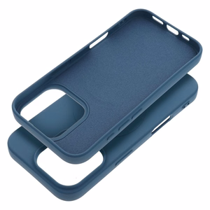 Dėklas Silicone Mag Cover (big hole) (MagSafe) skirtas iPhone 16 Pro mėlynas