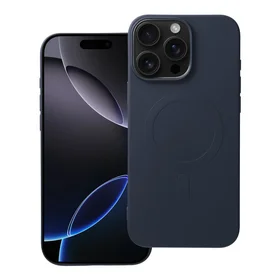 Dėklas telefonui silikoninis su MagSafe, skirtas IPHONE 16 Pro Max, mėlynos titano spalvos