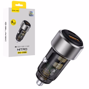 Blavec Automobilinis įkroviklis BS-05B Nitro - USB + Type C - QC 3.0 18W PD 65W (CCBS05BN-UCB) juodas