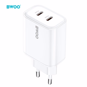 BWOO CDA206 PD 35W Sieninis įkroviklis 1x USB-C port baltas
