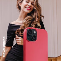 Crong Color Cover Magnetic - iPhone 15 MagSafe dėklas (rožinis)