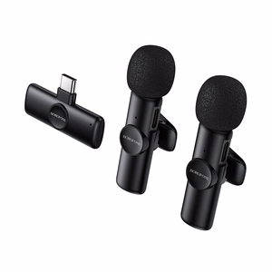 Borofone Lavalier wireless microphone BFK16A Winner Type C black - 2 pieces