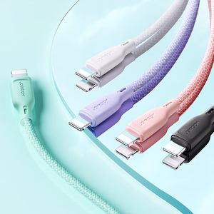 Joyroom Multi-Color Series S-A34 USB-C / USB-C PD 60W kabelis 1m - violetinis